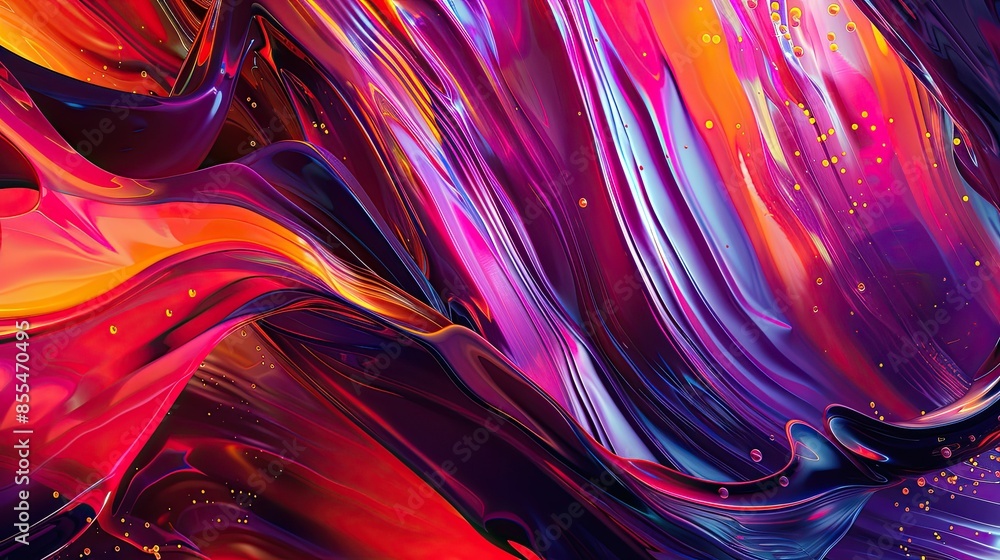 Poster vibrant abstract design with high-speed lines movement, evoking energy and dynamism in digital art f