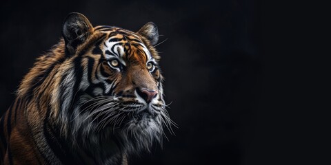 Fototapeta premium Close-up Portrait of a Majestic Tiger