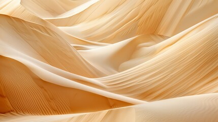 An abstract of sand dunes, showcasing the natural beauty and texture of tan tones in nature.