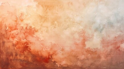 Fototapeta premium An abstract watercolor with soft, blended mahogany hues, creating a soothing and calming effect.