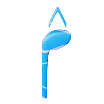 Marcato Note 3D Illustration