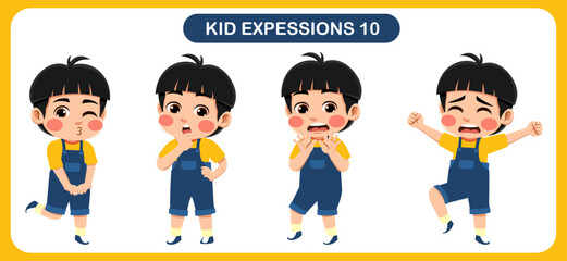 children with various expressions. Good for application in various design and other promotional needs