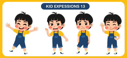 children with various expressions. Good for application in various design and other promotional needs