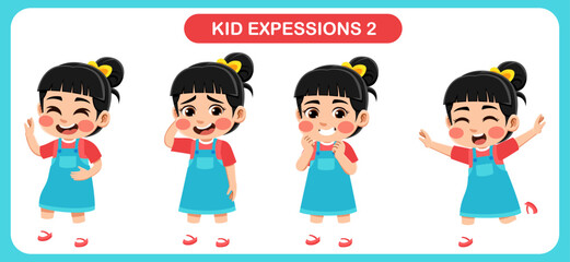 children with various expressions. Good for application in various design and other promotional needs