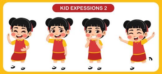 children with various expressions. Good for application in various design and other promotional needs