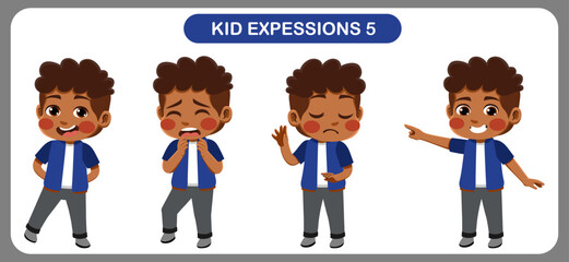 children with various expressions. Good for application in various design and other promotional needs