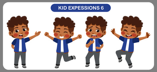 children with various expressions. Good for application in various design and other promotional needs