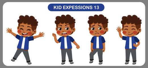children with various expressions. Good for application in various design and other promotional needs