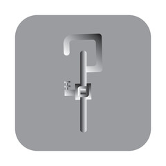 Repair service tools, wrench and screwdriver, repair instruments, simple line icon. Gears logo line black icon collections. Wheel cogwheel vector.