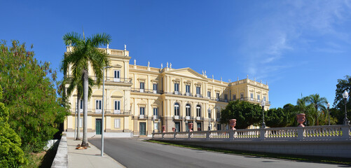 São Cristóvão Palace, served as the official residence for the Portuguese and Brazilian Imperial Family. Quinta da Boa Vista Municipal Park - Rio de Janeiro - Brazil.