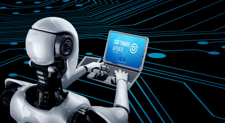 Software update on computer for modish version of device software upgrade