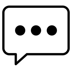 Chat icons, speech bubble, comment icon