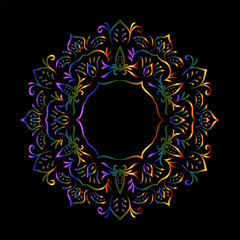 Mandala. Vintage decorative elements. Oriental pattern,illustration, ottoman motifs