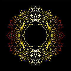 Mandala. Vintage decorative elements. Oriental pattern,illustration, ottoman motifs