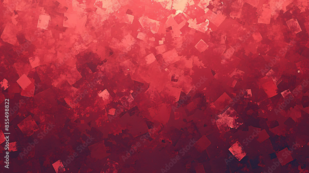 Aufkleber abstract red and white square pattern with copy space text for background, design, and art.