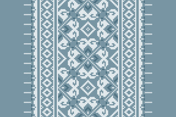 Ethnic pattern vector background. seamless pattern traditional, Design for background, wallpaper, Batik, fabric, carpet, clothing, wrapping, and textile. ethnic pattern Vector illustration.