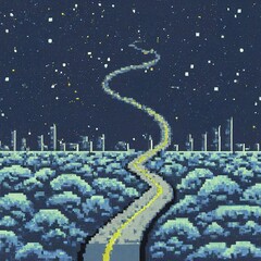 abstract background of the road with trees