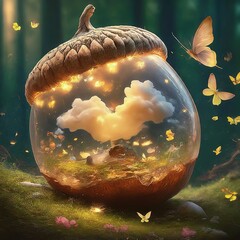 autumn background with pumpkins