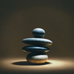 zen stones and balance on the table. zen concept.
