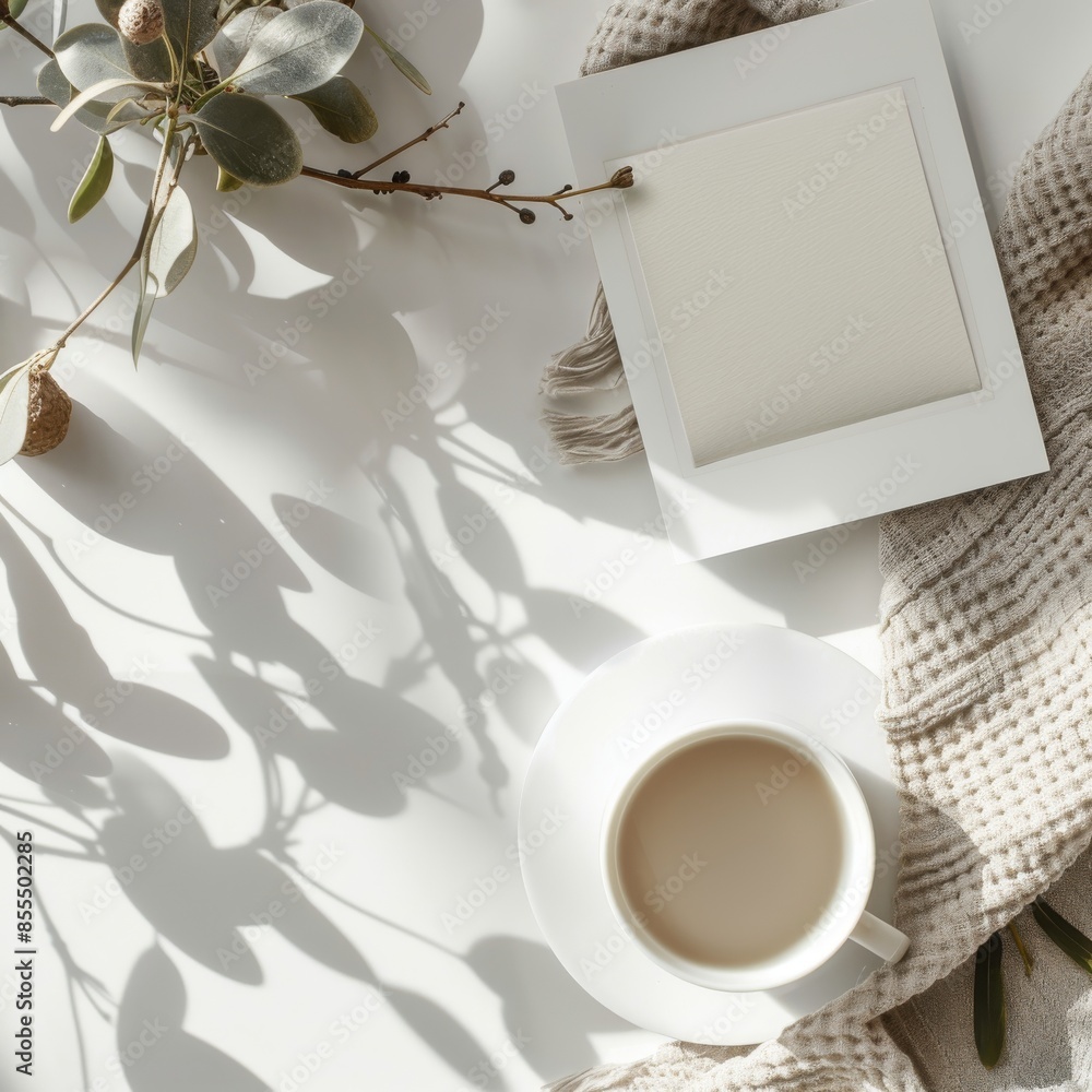 Aufkleber copy space mockup layout ideal for adding text or graphics.