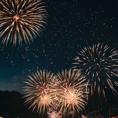 Summer fireworks festival