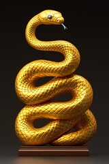 Fototapeta premium Happy New Year of the Snake according to the Chinese calendar 2025 year of the snake. Background with snake