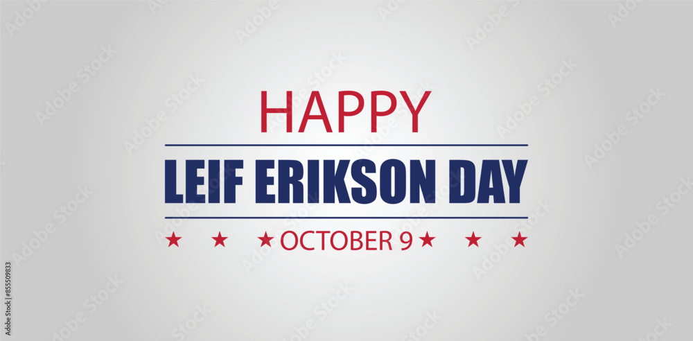 Wall mural Honoring Leif Erikson on October 9 A Day to Celebrate Viking Exploration