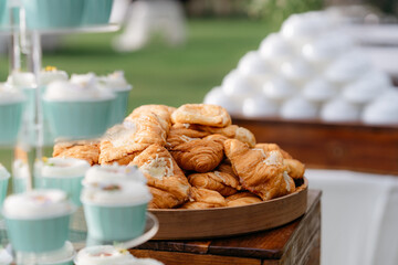 Setting up a beautiful outside wedding venue.