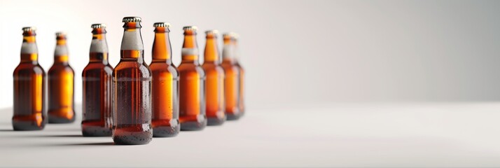 Close-up of Beer on White Minimalist Background, Conveying the Concept of Commercial Photography, advertising, Sports, Football Game, 