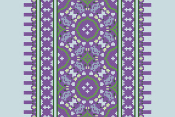 Ethnic pattern vector background. seamless pattern traditional, Design for background, wallpaper, Batik, fabric, carpet, clothing, wrapping, and textile. ethnic pattern Vector illustration.