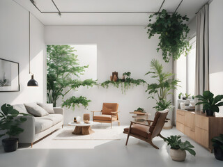 Fototapeta premium Create minimalist compositions focusing on natural elements.