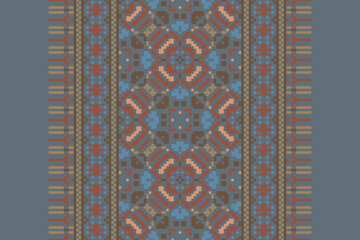 Ethnic pattern vector background. seamless pattern traditional, Design for background, wallpaper, Batik, fabric, carpet, clothing, wrapping, and textile. ethnic pattern Vector illustration.