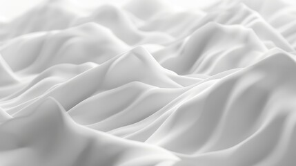 Obraz premium Subtle white waves effortlessly blend with a clean background, creating a serene and uncluttered visual experience