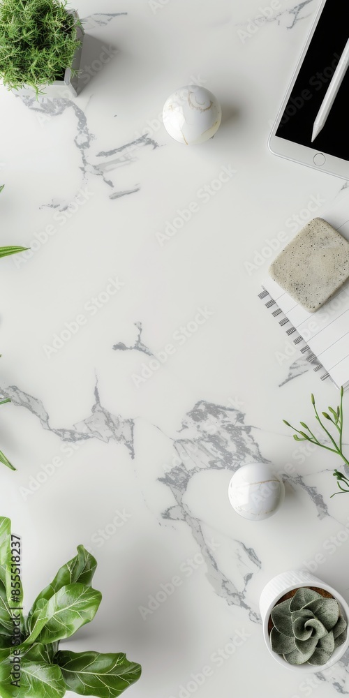 Poster clean and modern mockup layout featuring customizable copy space.