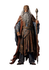 Obraz premium PNG Persian wizard costume white background overcoat.