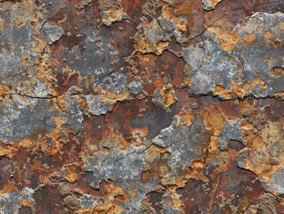 Brown metal wall with textured grunge background