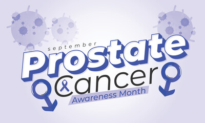 Fototapeta premium Prostate Cancer awareness month. background, banner, card, poster, template. Vector illustration.