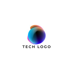 ILLUSTRATION ABSTRACT LETTER O, CIRCLE BALL LOGO ICON GRADIENT MESH COLORFUL ELEMENT DESIGN SIMPLE VECTOR GOOD FOR APPS, BRAND 