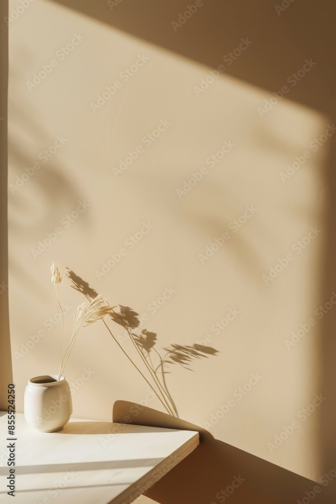 Poster mockup layout featuring a simple background to showcase your branding.