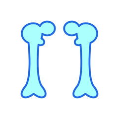 Obraz premium femur icon, anatomy of human body organs