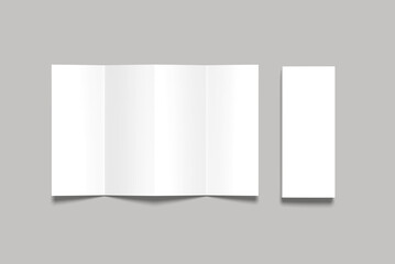 four fold brochure view top