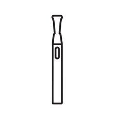 Simple electronic cigarette or heated tobacco products icon. Vector.