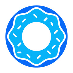 Donut duotone icon vector for mobile app, website, logo and presentation design.