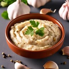 Aromatic garlic paste or lahsun paste