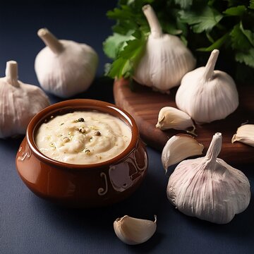 Aromatic garlic paste or lahsun paste