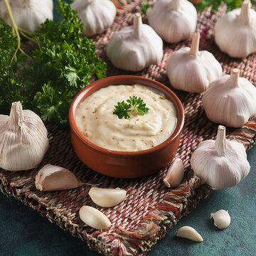 Aromatic garlic paste or lahsun paste
