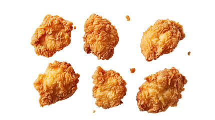 Delicious fried chicken nuggets set, perfect for dipping. Ideal for kids' menus, quick snacks, or party appetizers.