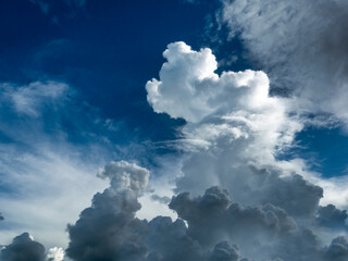 Dramatic dark storm rain clouds black sky background. Dark thunderstorm clouds rainny atmosphere. Meteorology danger windstorm disasters climate. Dark cloudscape storm disaster gloomy gray cloud sky