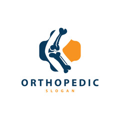 Fototapeta premium Minimalist Bone Health Logo Illustration Template Design