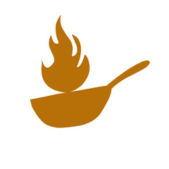 Frying pan icon vector illustration